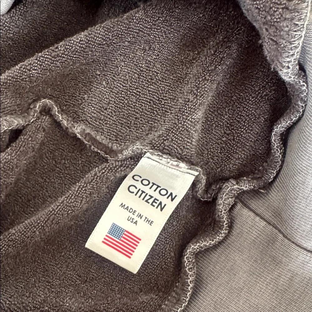 Cotton Citizen Charcoal and Slate Pullover Hoodie Size Small - Picture 9 of 12